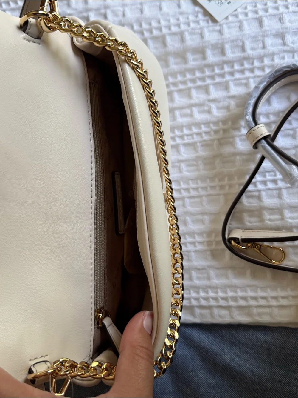 Michael Kors Cream Shoulder Bag